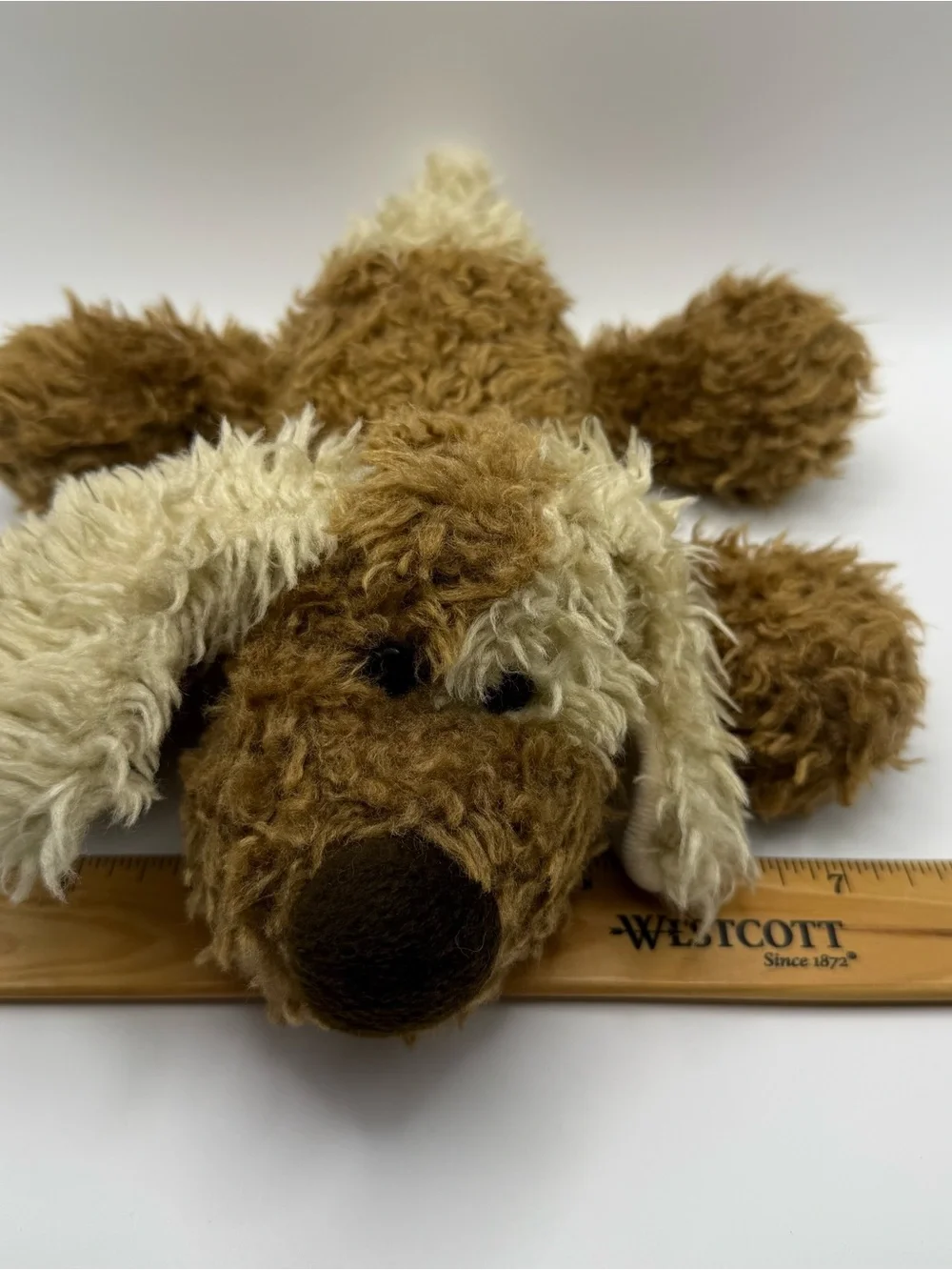 Vintage 1999 Rare Ganz “Puppers” H3421  Brown/Cream Scruffy Dog Plush (GZPL-02)
